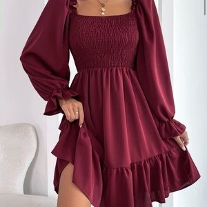 Shein. Size medium (size 6) Burgundy